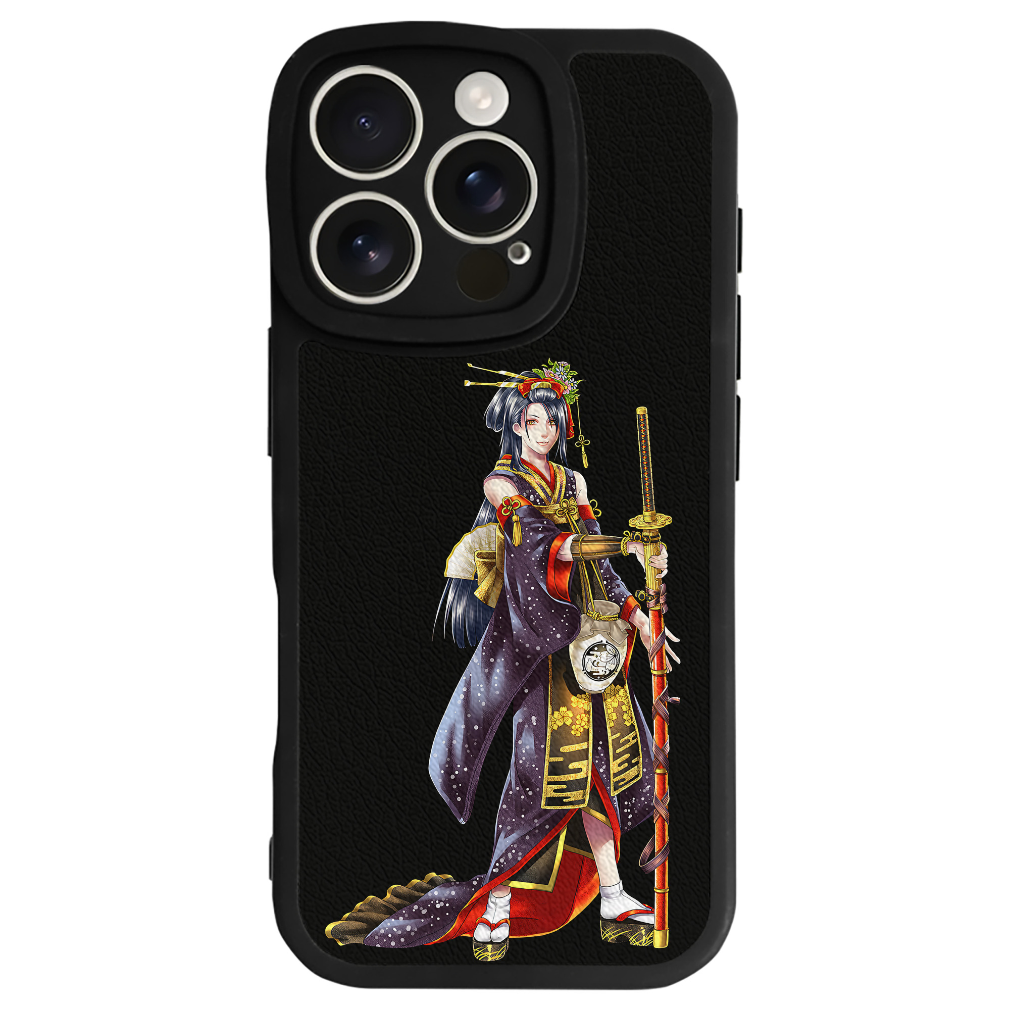 （画像用） 刀剣乱舞 Touken Ranbu 【iPhone 16シリーズ対応】シリコンスマホケース（レザー調） 材質：シリコン